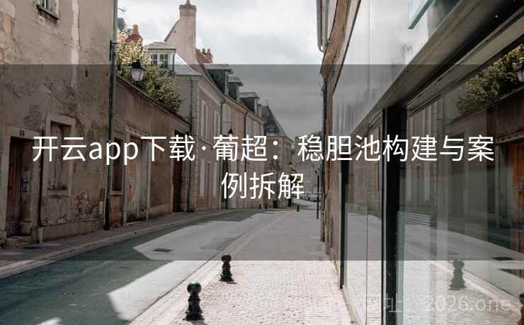 开云app下载·葡超：稳胆池构建与案例拆解