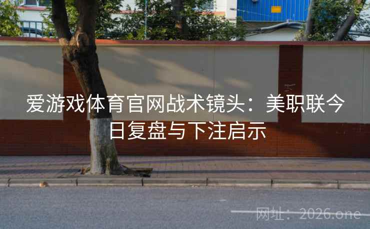 爱游戏体育官网战术镜头：美职联今日复盘与下注启示